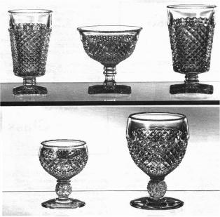 English Hobnail stemware