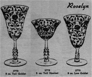 Roselyn 3770 stemware